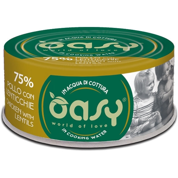 Oasy More Love Pollo con Lenticchie Umido Gatto 70 Gr Oasy More Love Pollo con Lenticchie Umido Gatto 70 Gr